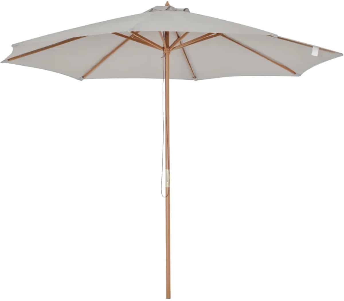 premium parasol houten tuinparasol stokparasol Ø 300