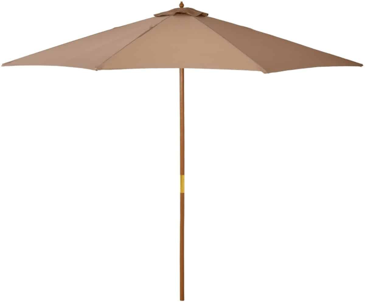 premium parasol houten tuinparasol stokparasol Ø 300
