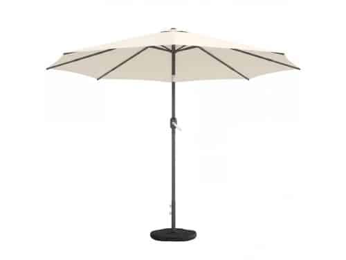 Premium Parasol - intrekbare Tuinparasol met Draaihendel, Zandzak & Kruisvoet