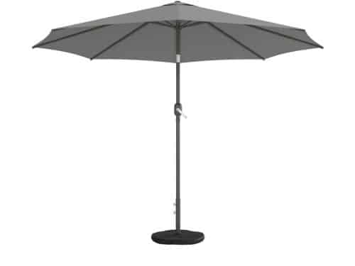 Premium Parasol - intrekbare Tuinparasol met Draaihendel, Zandzak & Kruisvoet