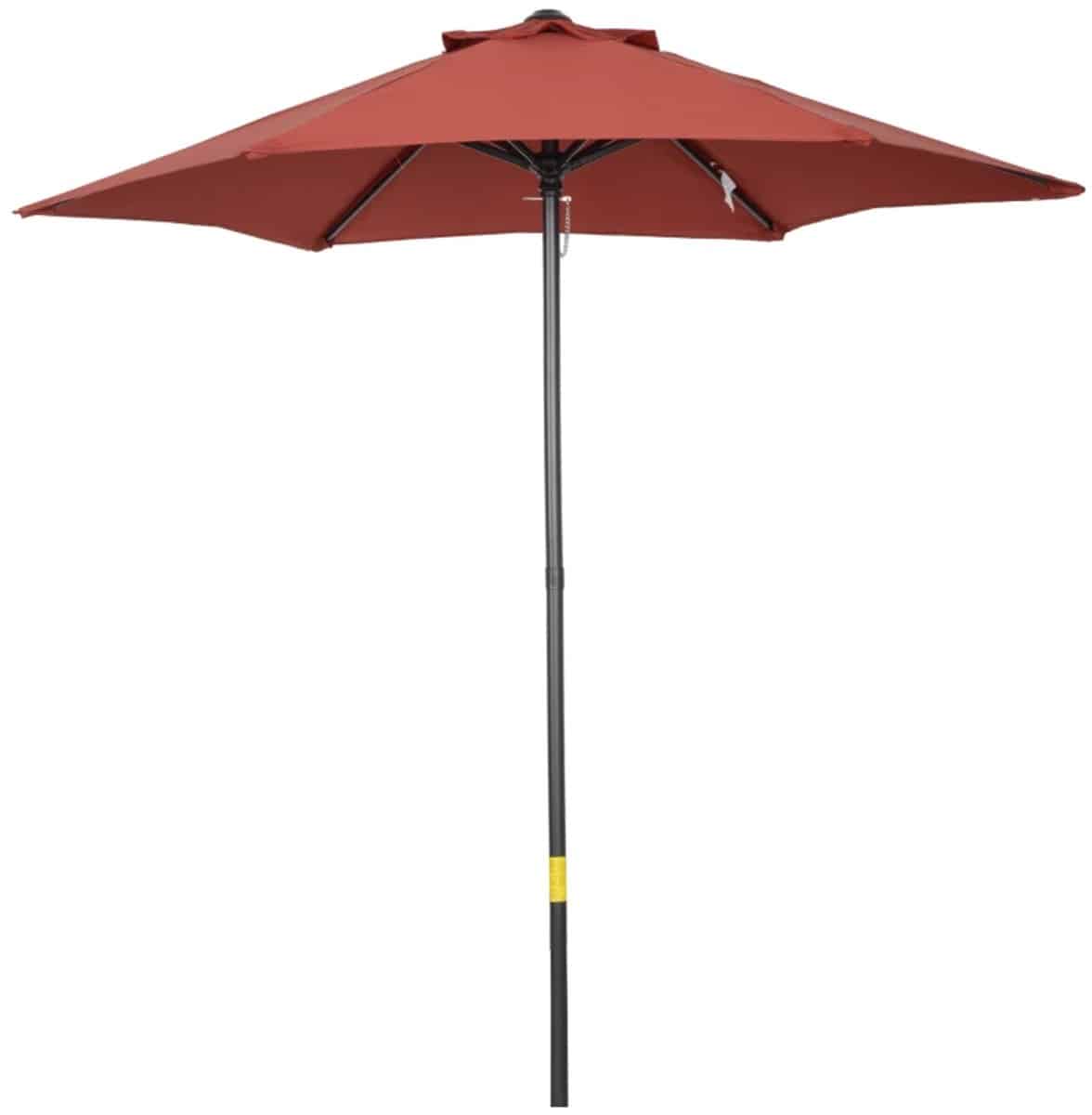 premium parasol tuinparasol zeshoekige stokparasol Ø196 cm