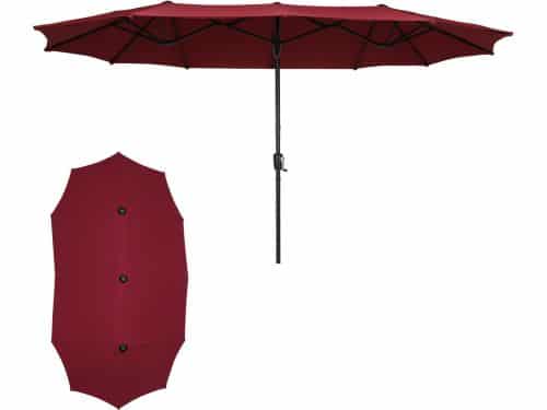 Puluomis - Dubbele parasol - 400x200cm - Stokparasols - UV50+