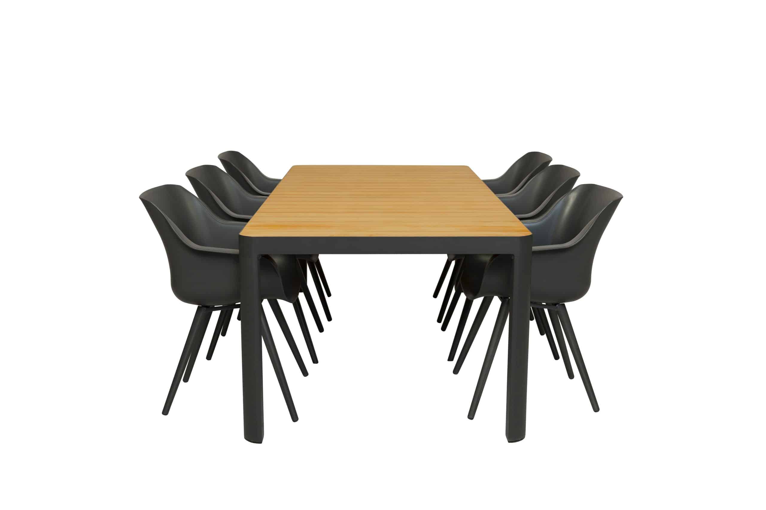 qopps mikos tuintafel met 6 hartman sophie studio xerix tuinstoelen
