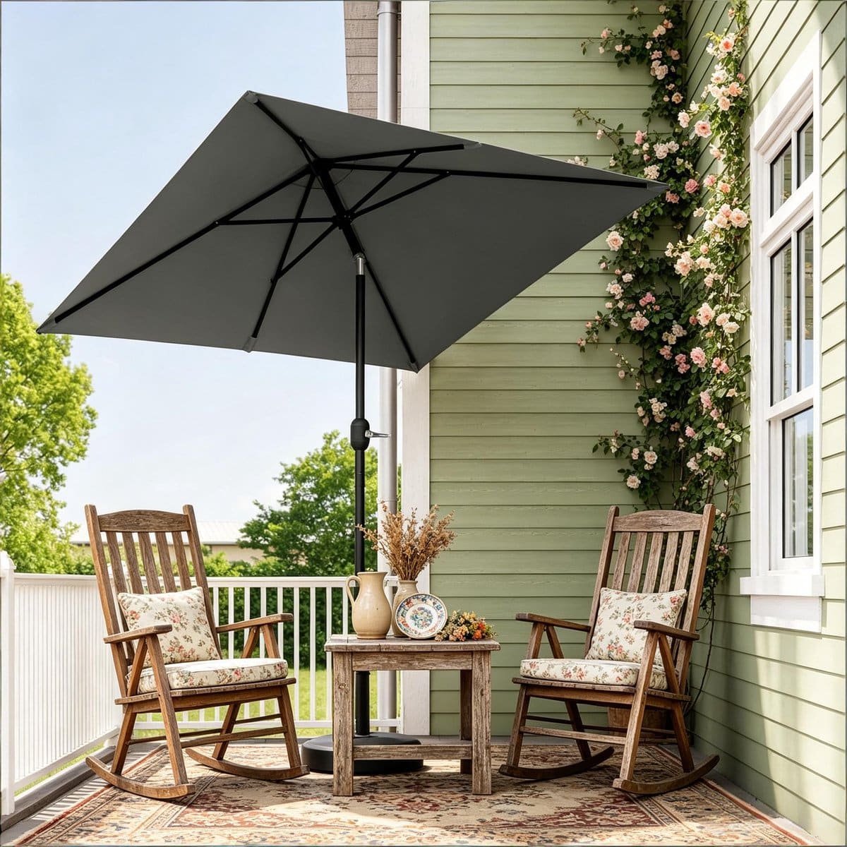 re purelife® balkonparasol 206 × 135 × 234 cm