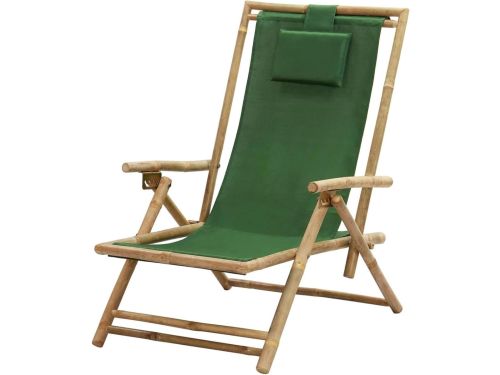 Relaxstoel Bamboe - Tuinstoel Lounger - Buiten Ontspannen - Verstelbare