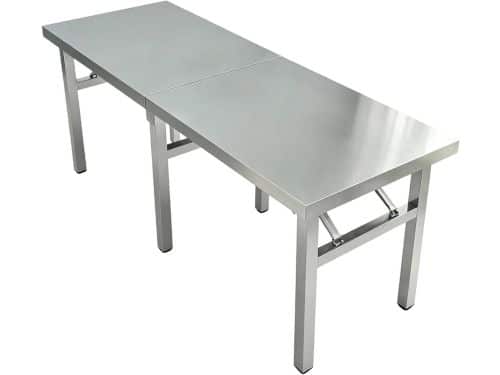 Roestvrijstalen Werktafel - Klaptafel Keuken - Voedsel Voorbereiden - Inklapbaar