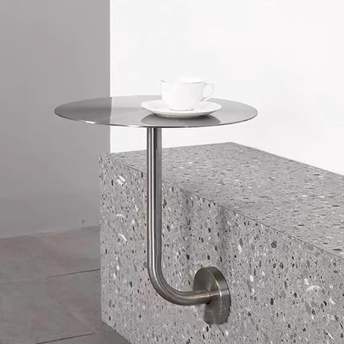 ronde bartafel wandtafel hoek kleine ruimtes ruimtebesparend