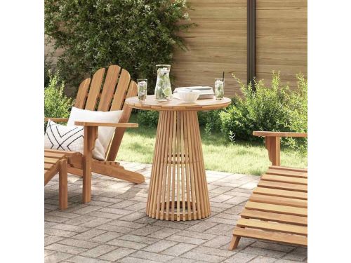 Ronde bijzettafel - Teak tafel - Buitenmeubilair - Massief hout