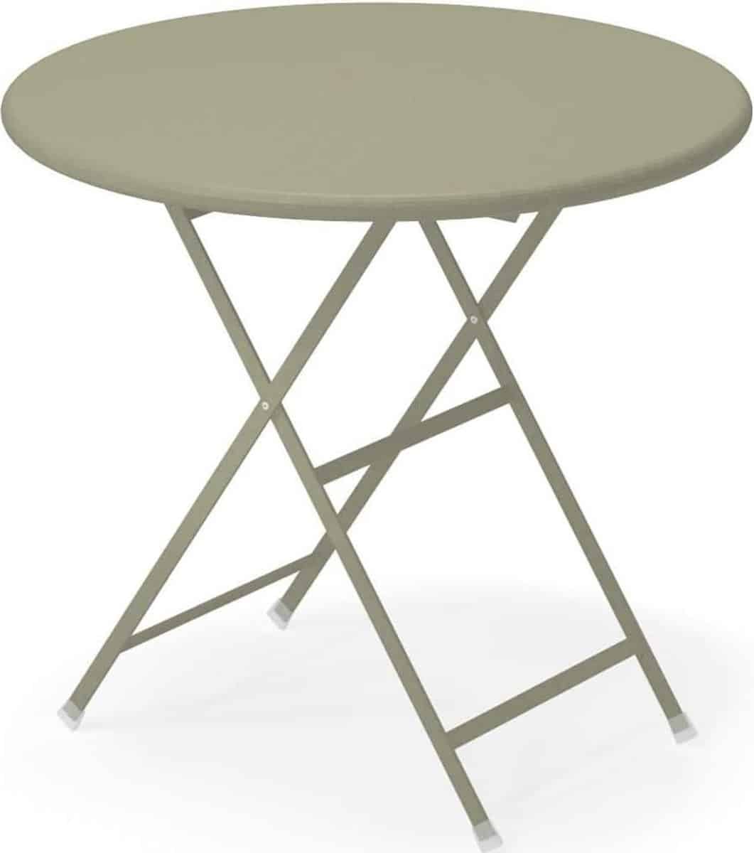 ronde klaptafel balkontafel terrastafel buiten eten voorzien