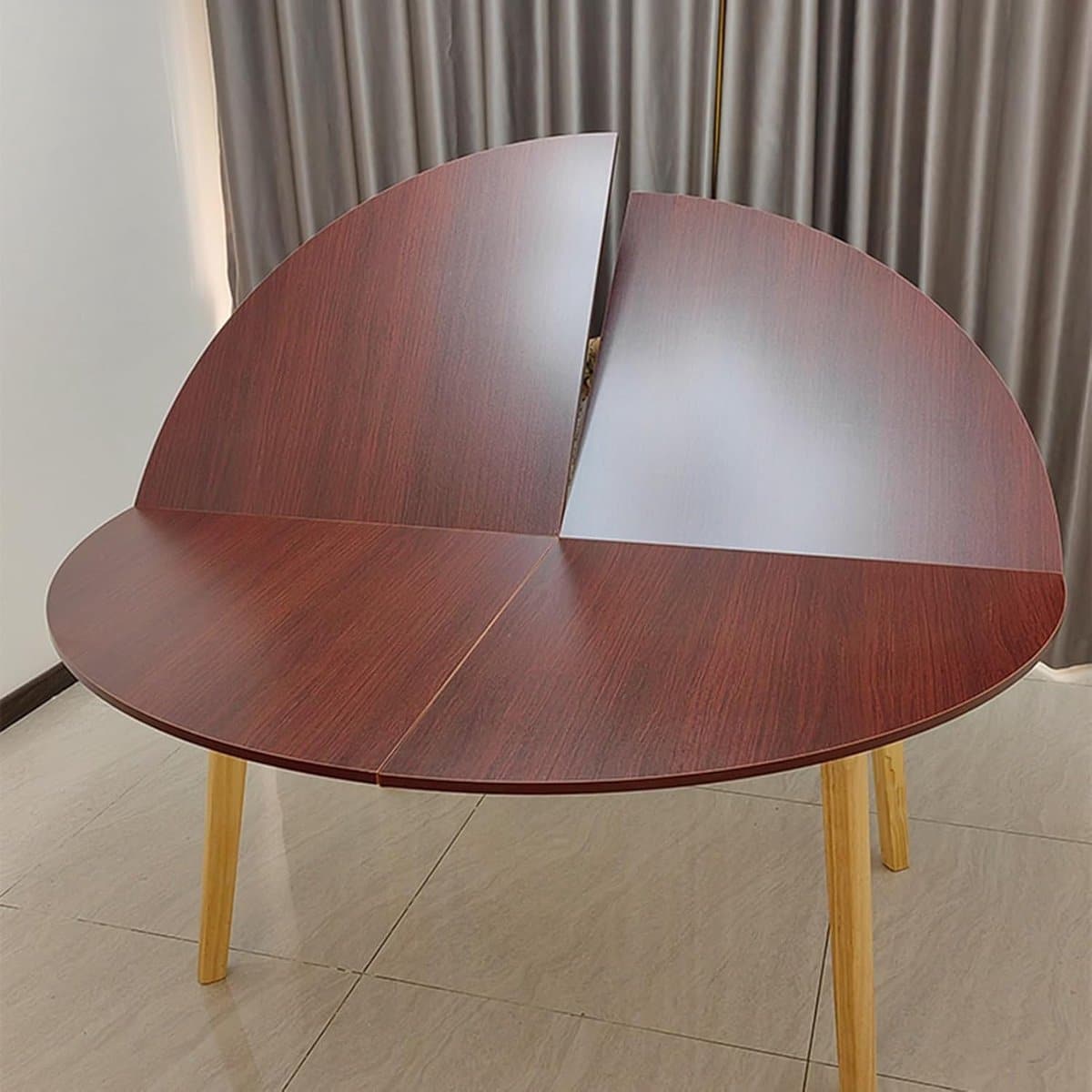 ronde klaptafel buiten tafel ruimte besparen waterdicht