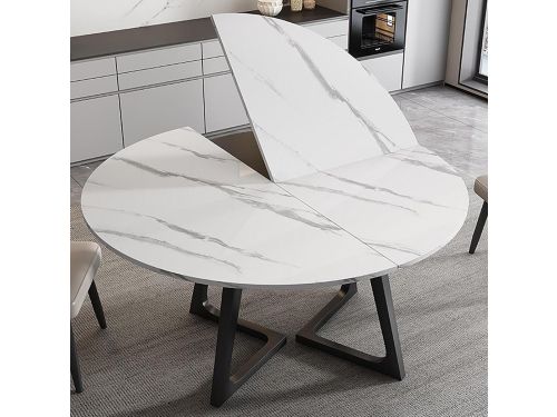Ronde klaptafel - Eettafel bijzettafel - Ruimtebesparend wonen - Anti-knijpontwerp