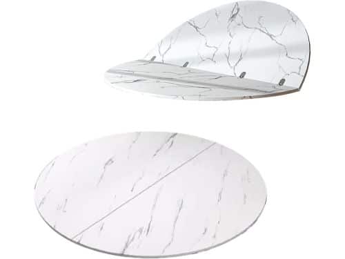 Ronde Klaptafel - Tafelblad Vervanging - Extra Tafelruimte - Semi-Opvouwbaar
