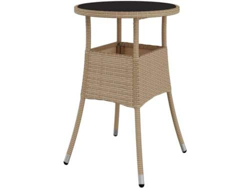 Ronde Tuintafel - Balkontafel Bijzettafel - Buiten Zitten - Gehard