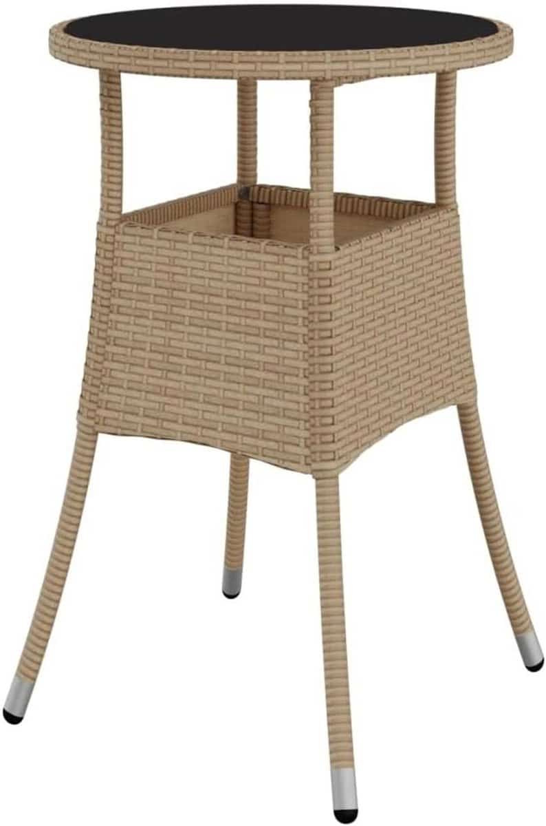 ronde tuintafel balkontafel bijzettafel buiten zitten gehard