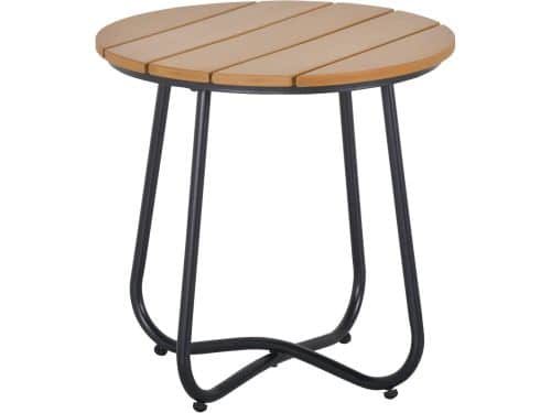 Ronde tuintafel - Bijzettafel metaal - Buiten zitten - Verstelbare