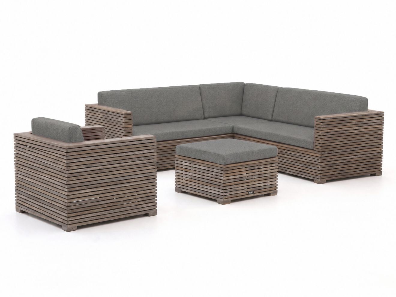 rough c hoek loungeset 5 delig 6 zits laagste prijsgarantie!