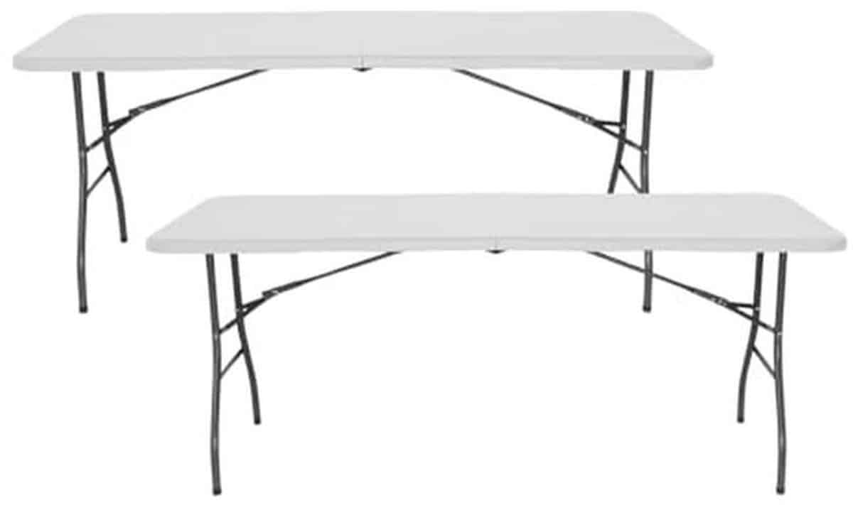 set van 2 multifunctionele klaptafels 180 cm ideaal voor