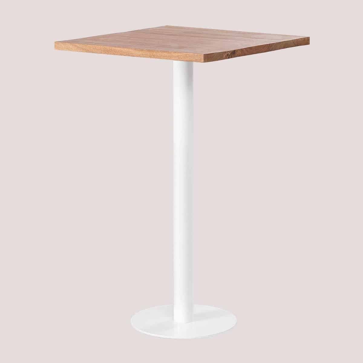 sklum vierkante hoge bartafel van acacia hout macchiato 70 cm