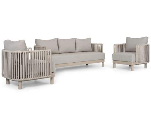 Solento stoel-bank loungeset 3-delig