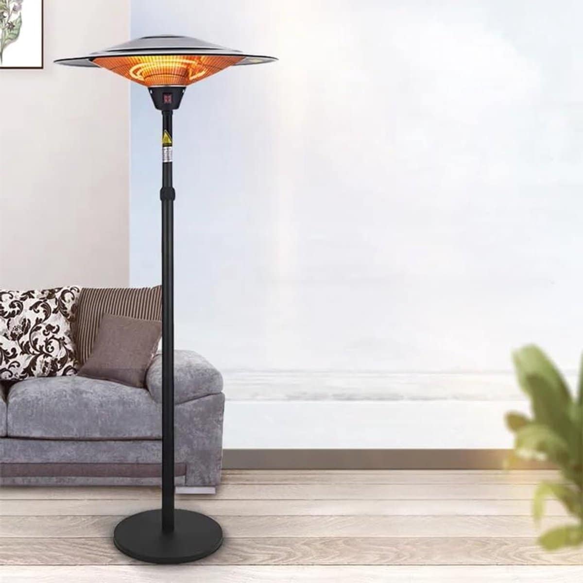 staande verwarming buitenoven terras verwarmen drie warmtestanden