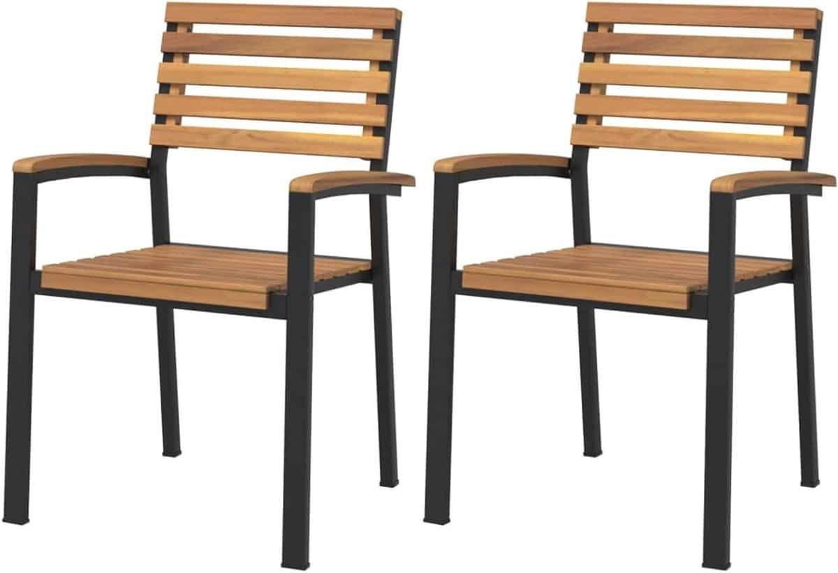 stapelbare tuinstoelen outdoor stoelen buiten zitten massief
