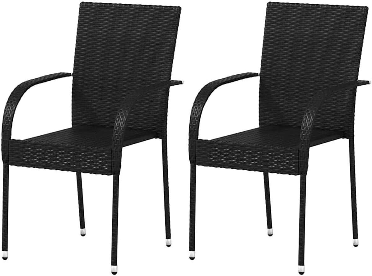 stapelbare tuinstoelen polyrotan stoelen buiten zitten onderhoudsvriendelijk