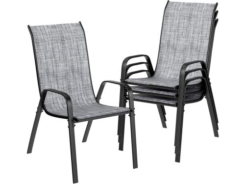 Stapelbare Tuinstoelen - Terrasstoelen Campingstoelen - Buiten Zitten - Hoge