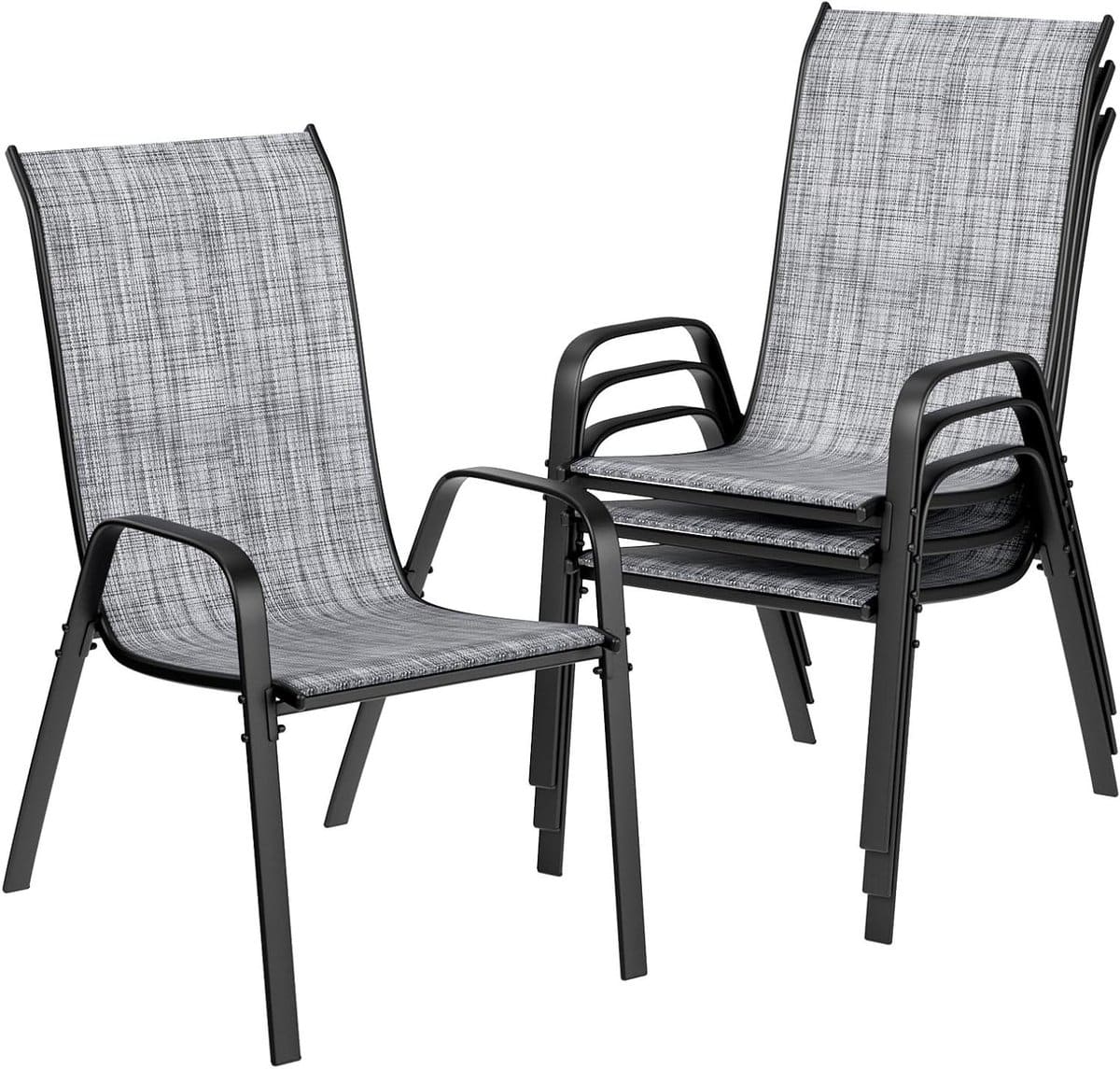 stapelbare tuinstoelen terrasstoelen campingstoelen buiten zitten hoge