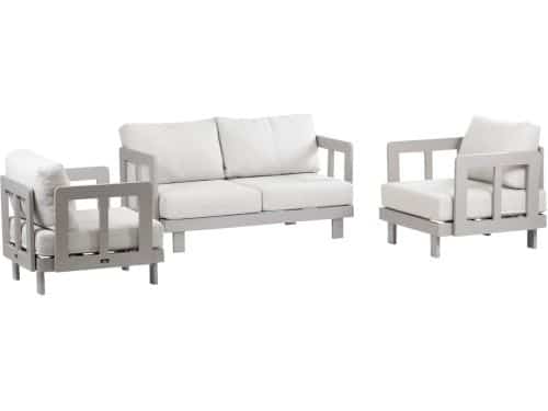 Stoel-bank loungeset Tulum | Camel | 2-persoonsbank