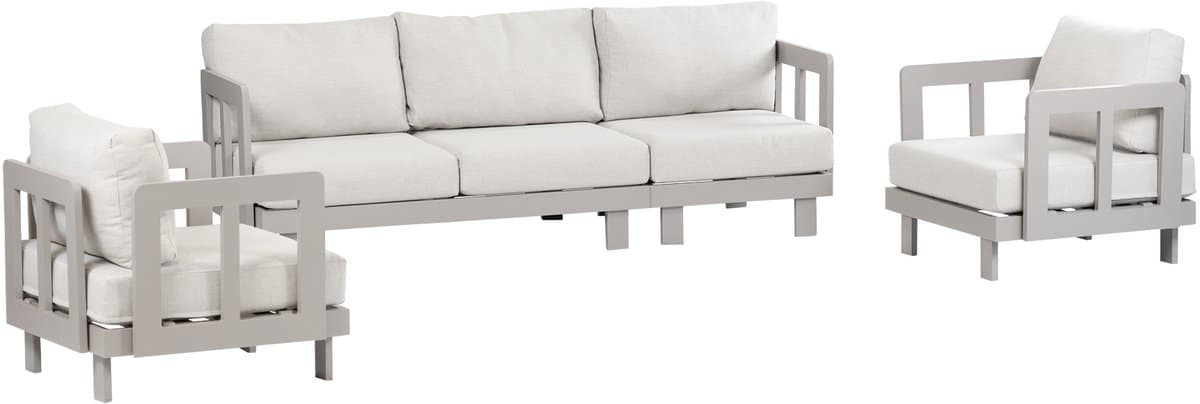stoel bank loungeset tulum | camel | 3 persoonsbank