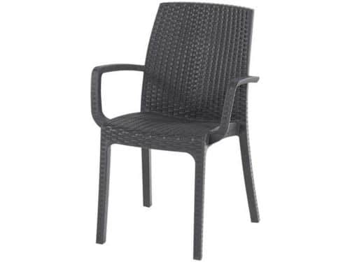 Stoel Polypropyleen - Rotan Look - Buiten Zitten - Stapelbaar