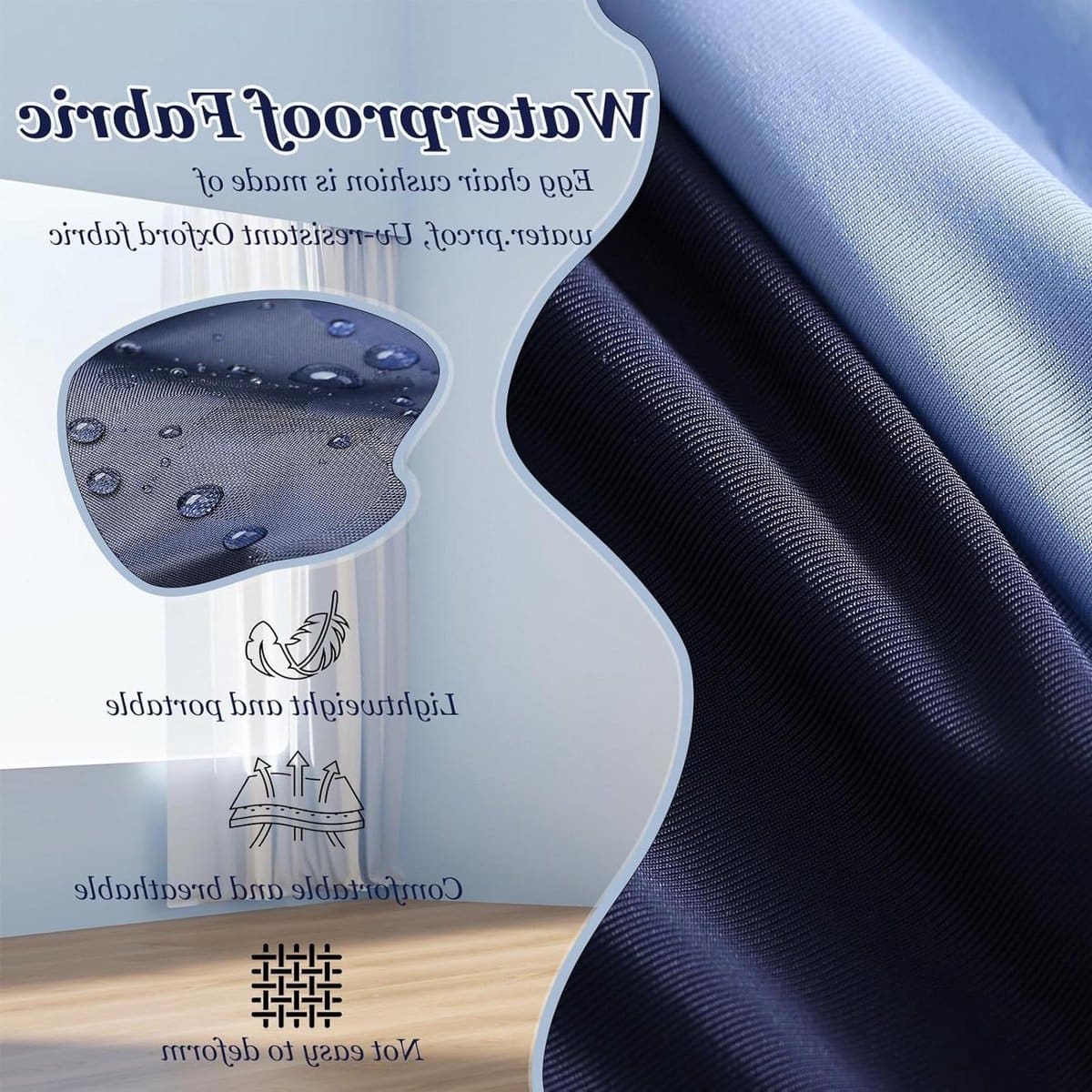 stoelkussen tuinkussen hangstoel buiten zitten waterbestendig polyester