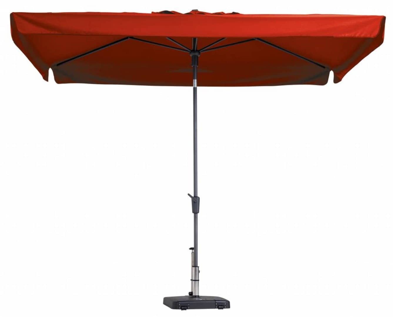 stokparasol delos 300 x 200 cm brick red zonwering madison madison