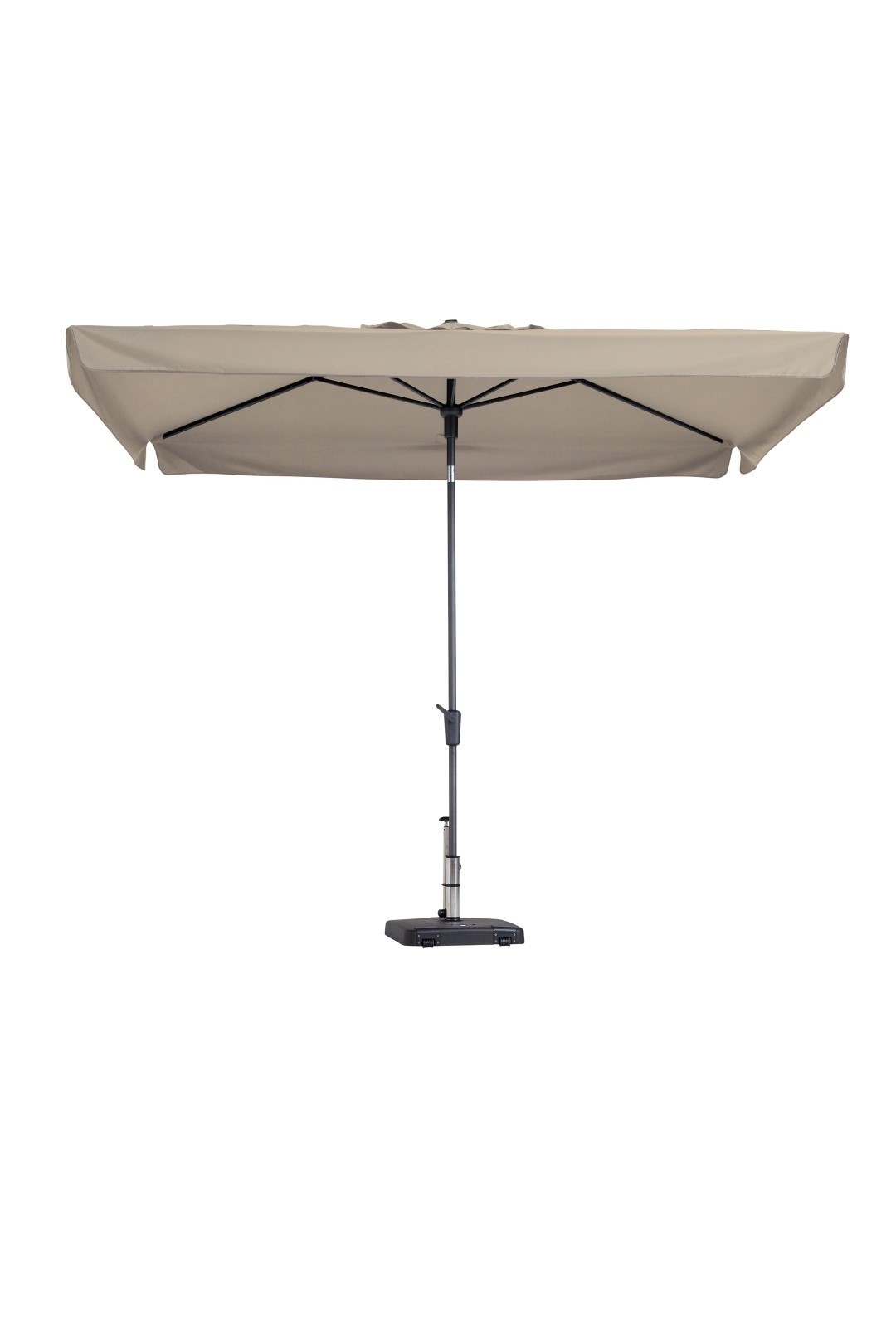 stokparasol delos luxe 200×300 cm polyester ecru zonwering madison madison