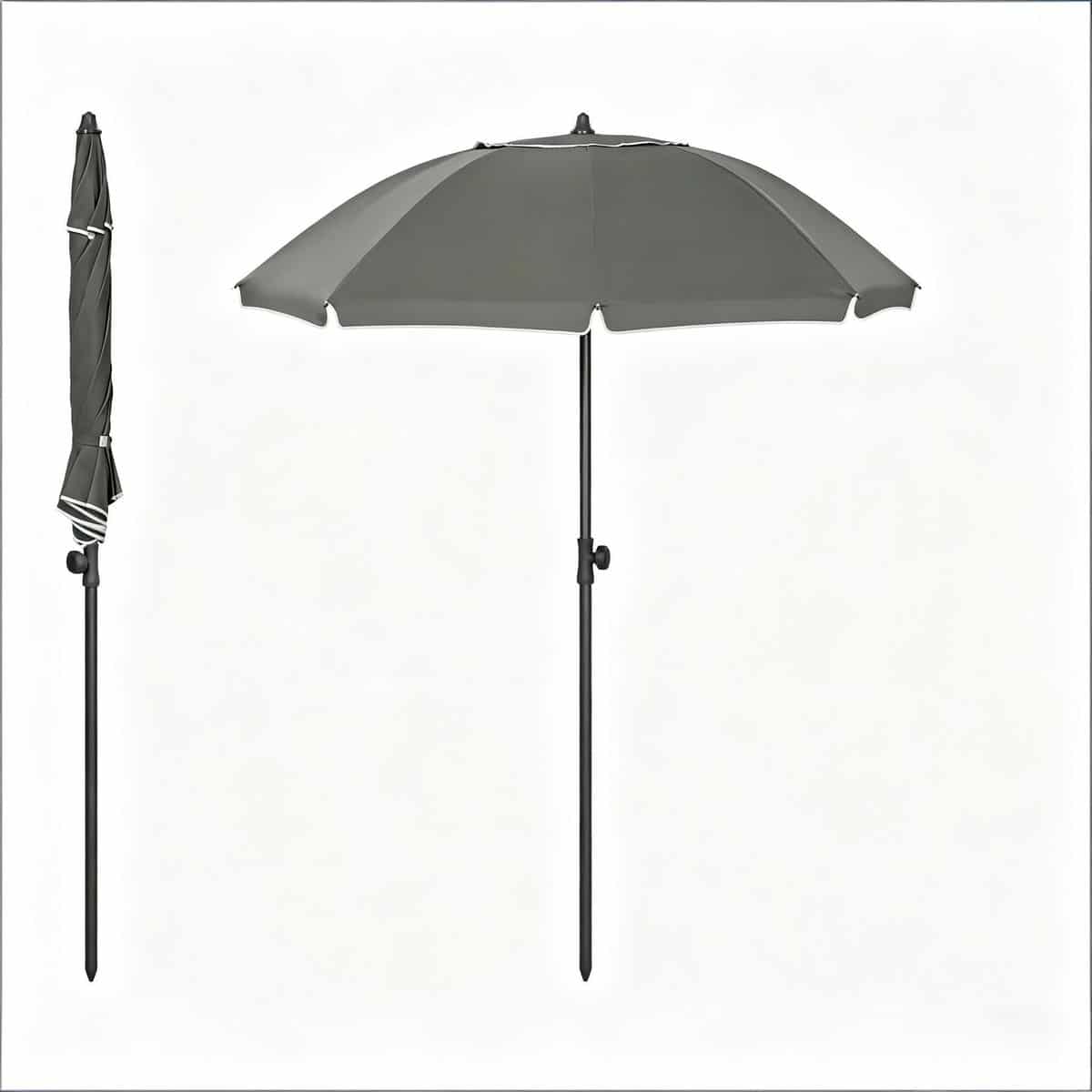 stokparasol opvouwbaar parasol rond strandparasol tuin