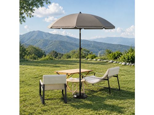 Stokparasol - Opvouwbaar parasol - Rond - Strandparasol - Tuin