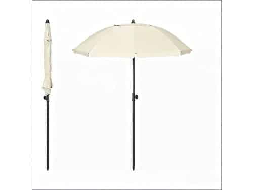 Stokparasol - Opvouwbaar parasol - Rond - Strandparasol - Tuin