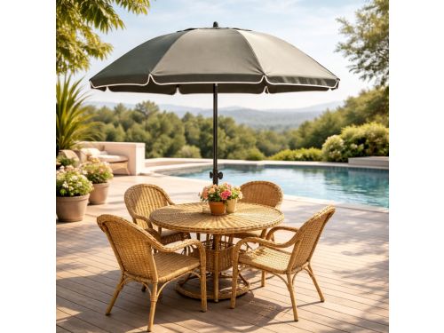 Stokparasol - Opvouwbaar parasol - Rond - Strandparasol - Tuin