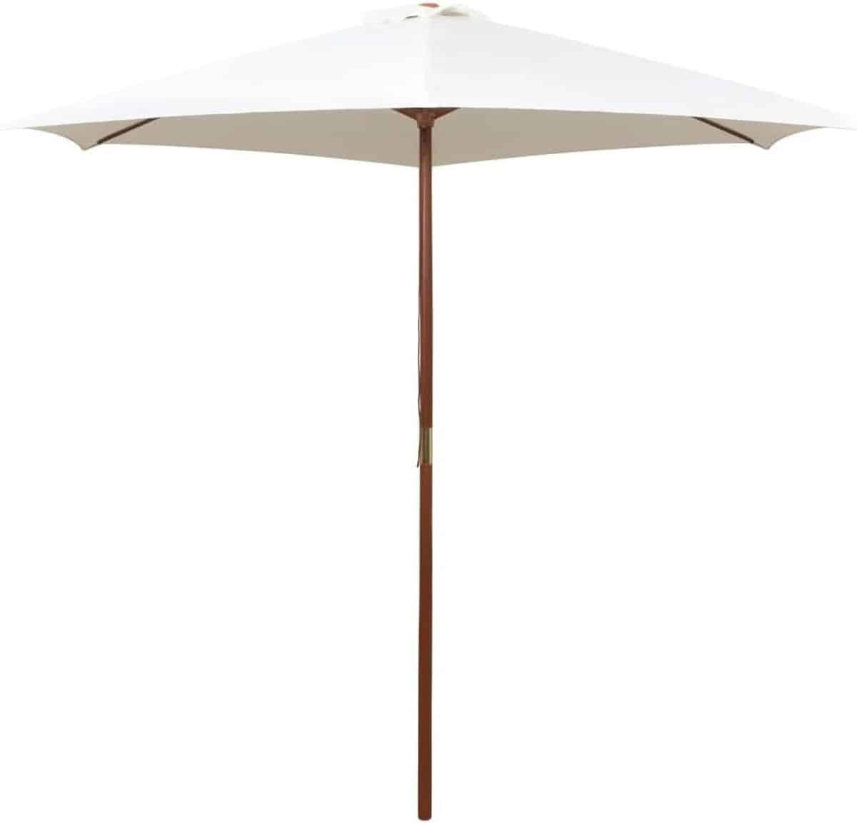 strandparasol zweefparasol balkon paraplu terras zomer houten