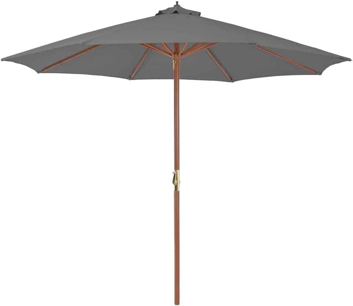 strandparasol zweefparasol balkon schaduw creëren met zwengelsysteem