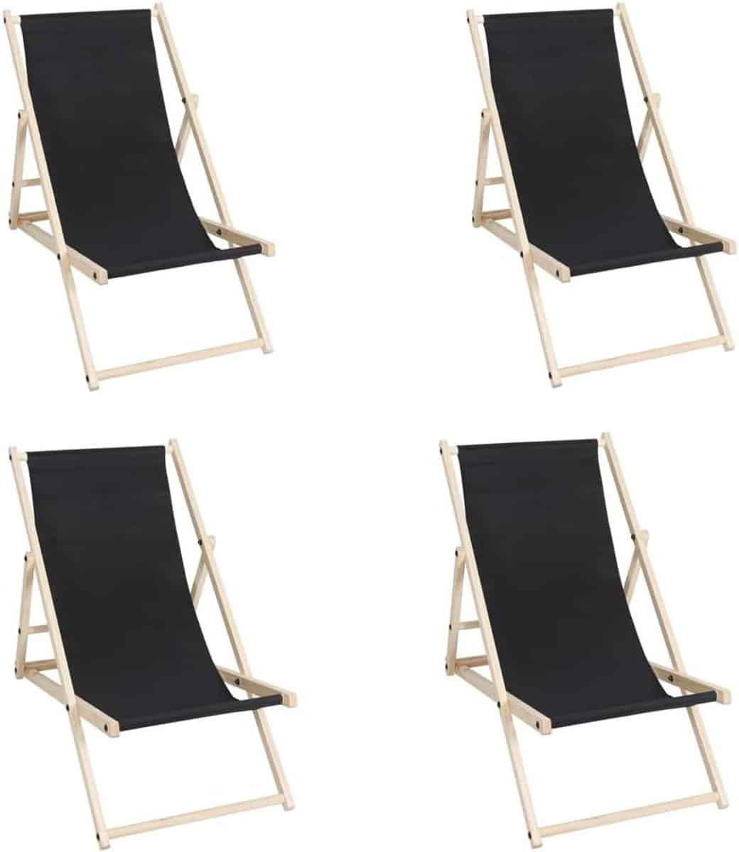 strandstoel hout lounger stoel buiten ontspannen opvouwbaar