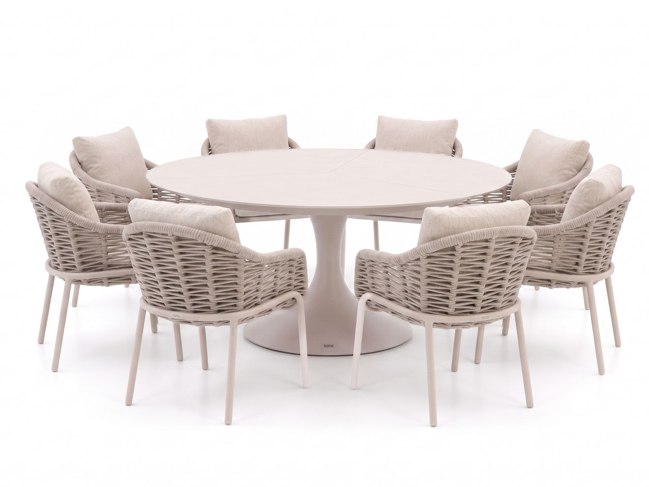 suns casto/nova ø170cm dining tuinset 9 delig laagste prijsgarantie!
