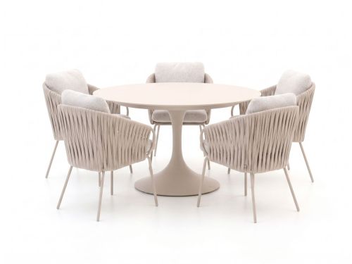 SUNS Dolce/Nova ø150cm dining tuinset 6-delig - Laagste prijsgarantie!