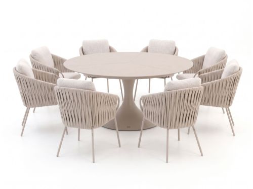 SUNS Dolce/Nova ø170cm dining tuinset 9-delig - Laagste prijsgarantie!