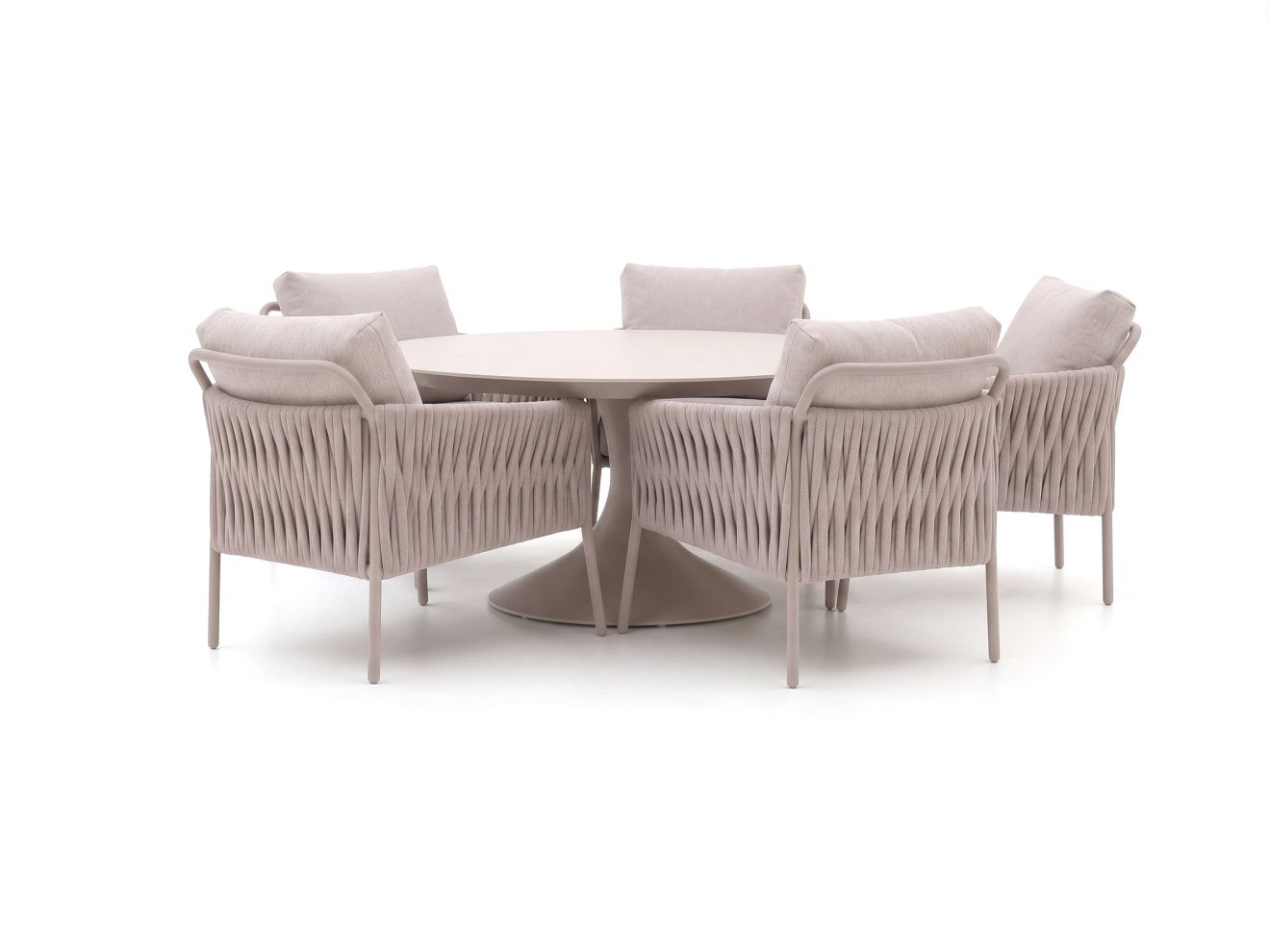 suns fiave/nova ø150cm low dining tuinset 6 delig laagste prijsgarantie!