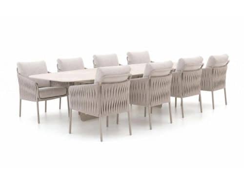 SUNS Fiave/Palermo 280cm low dining tuinset 9-delig - Laagste prijsgarantie!