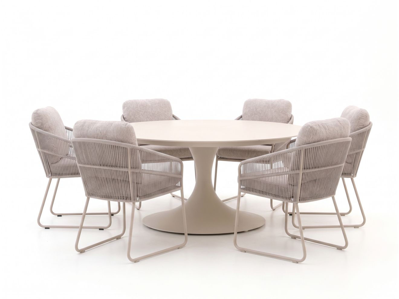 suns noli/nova ø150cm dining tuinset 7 delig laagste prijsgarantie!