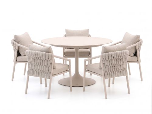 SUNS Sato/Nova ø150cm dining tuinset 6-delig - Laagste prijsgarantie!
