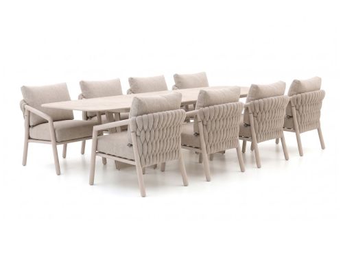 SUNS Sato/Palermo 280cm low dining tuinset 9-delig - Laagste prijsgarantie!