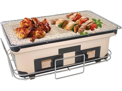 Tafelblad BBQ Grill - Kleine Houtskool Kachel - Buiten Koken